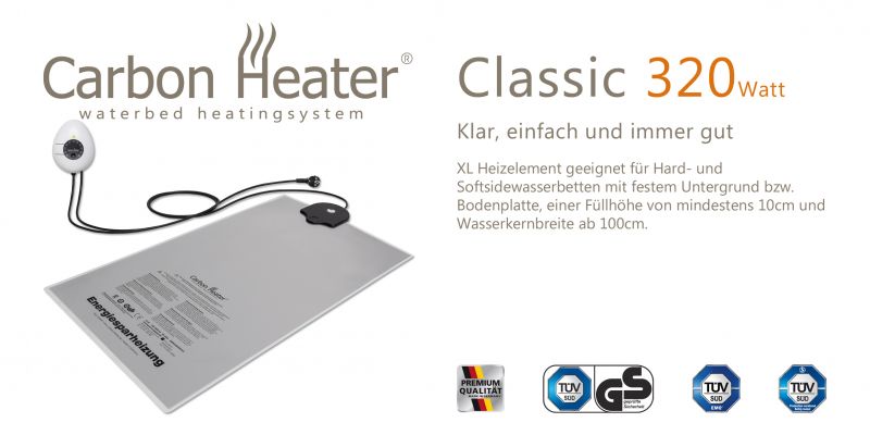 Wasserbetten Heizung TBD Carbon Heater 320 W